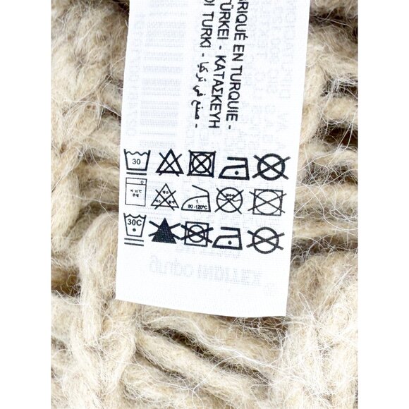 Zara XS/S Oversized Boxy Crochet Open Knit Sweater Top ~ Boho Festival NEW - Picture 9 of 10